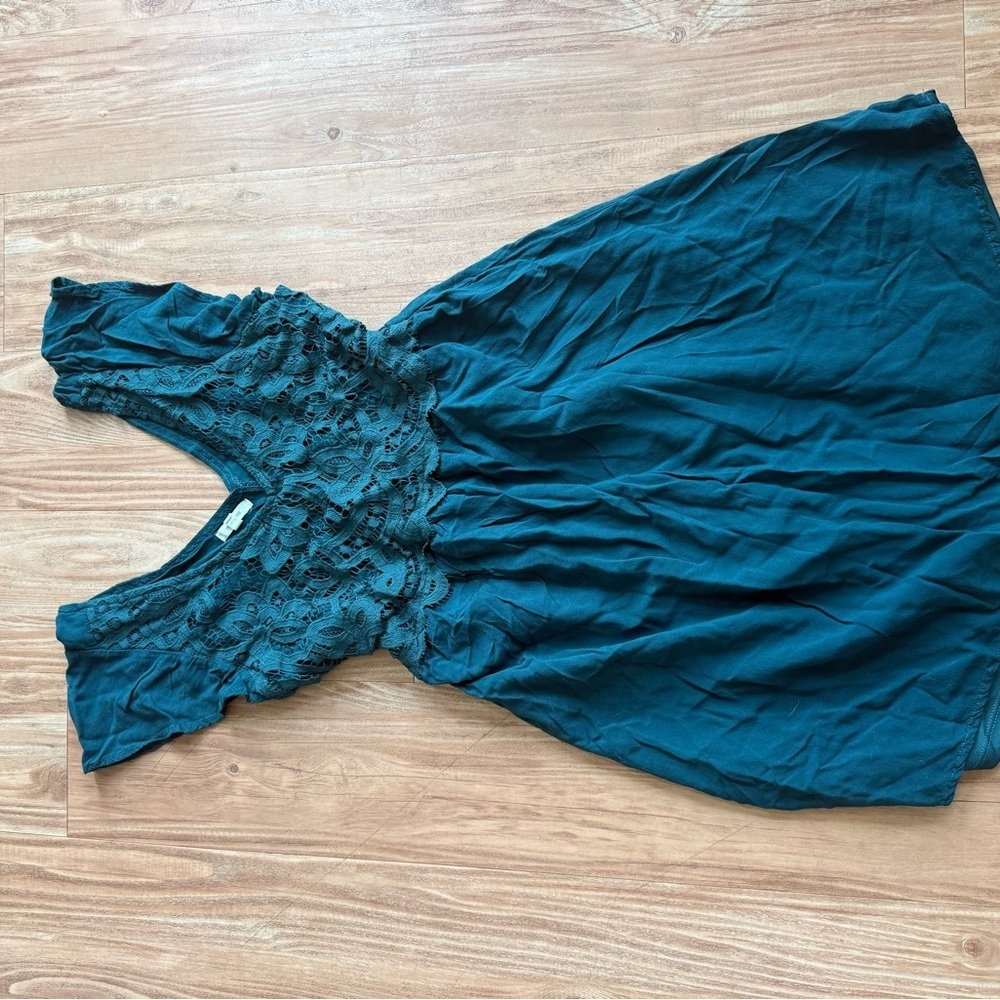 Maurices Teal Lace Skater Dress - Picture 7 of 8